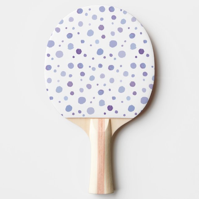 handmålat polka dots pingisracket (Framsidan)
