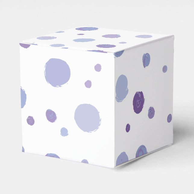 handmålat polka dots presentaskar (Framsidan Sidan)