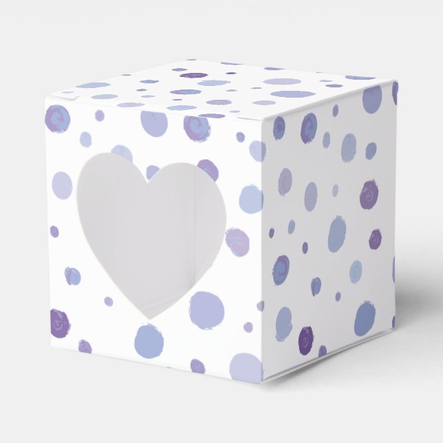 handmålat polka dots presentaskar (Framsidan Sidan)