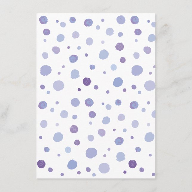 handmålat polka dots rådkort (Framsida)