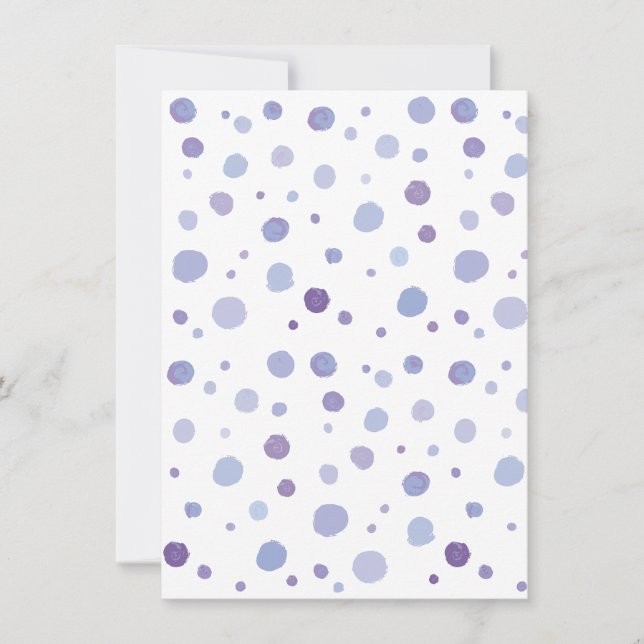 handmålat polka dots spara datumet (Framsida)