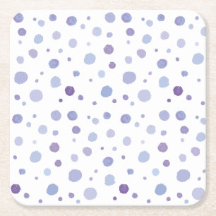 handmålat polka dots underlägg papper kvadrat
