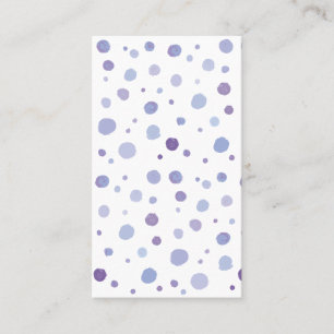 handmålat polka dots visitkort