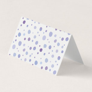 handmålat polka dots visitkort