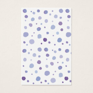 handmålat polka dots visitkort