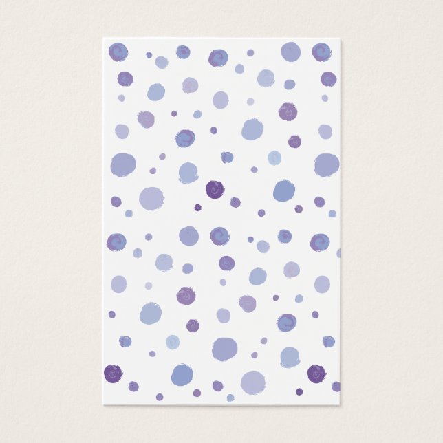 handmålat polka dots visitkort (Framsida)