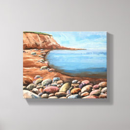 Handmålat Sea Scape Canvastryck