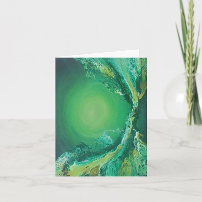 handmålat tryckt stationärt kort (Framsida)