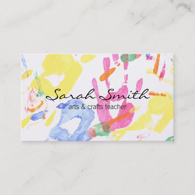 Handmålning II (variation) Visitkort (Framsida)