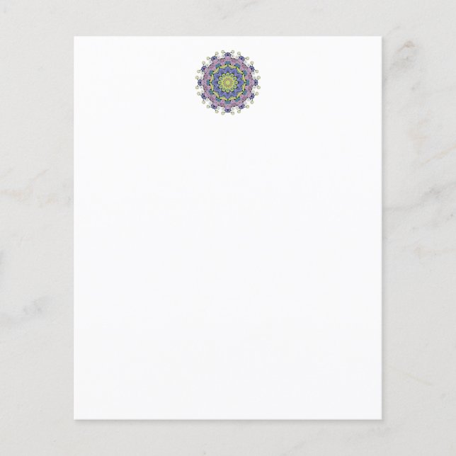 Handmålning Mandala Clock Ansikte 2 (Framsida)