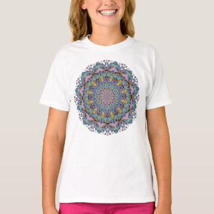Handmålning Mandala Clock Ansikte 3 T Shirt
