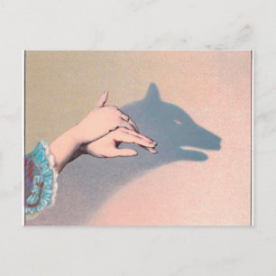 Handmariets Varg Victorian Vintage Chiaroscuro Vykort