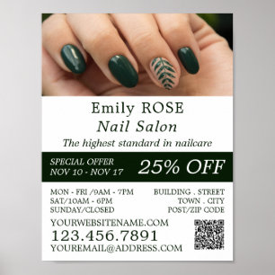 Handmodell, Nail Technician, Nail Salon Advert Poster