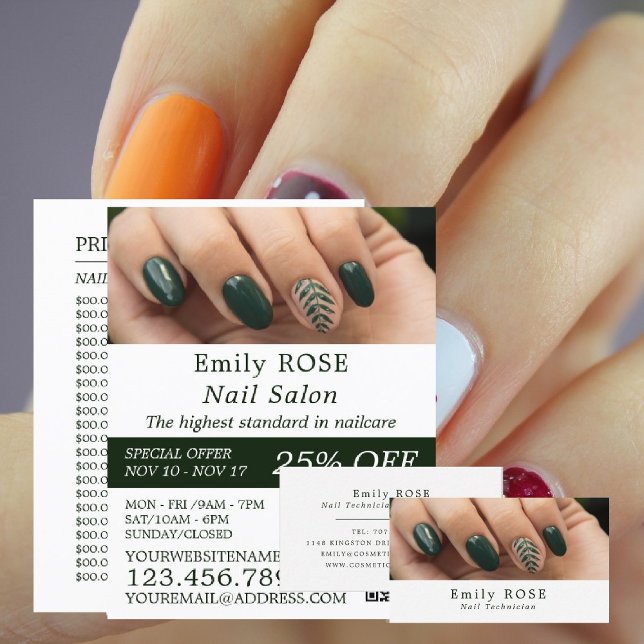 Handmodell, Nail Technician Visitkort (Skapare uppladdad)