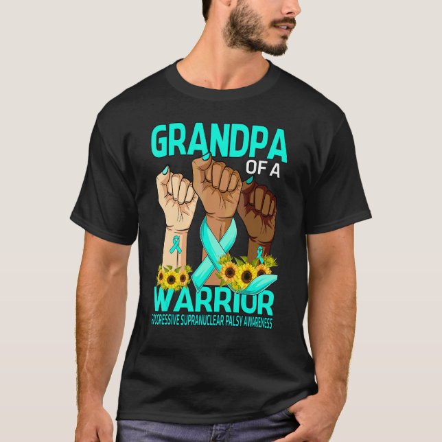 Handmorfar av en vågig, progressiv supranuclear t shirt (Framsida)