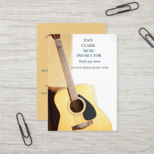 Handmusiklärare/musiker/akustisk guitar visitkort