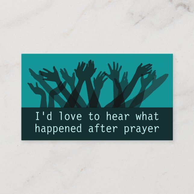 Handout för rapport för bönmission visitkort (Framsida)