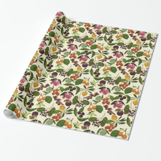 Handpainted exotiskt tropiskt fruktmönster presentpapper