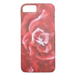 Handpainted rosa iphone case