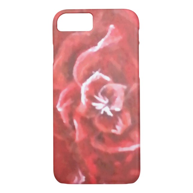 Handpainted rosa iphone case Case-Mate iPhone skal (Baksida)