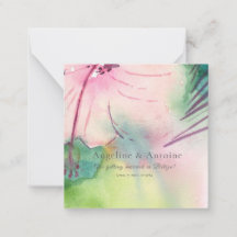 Handpainted watercolour Belizean hibiscus