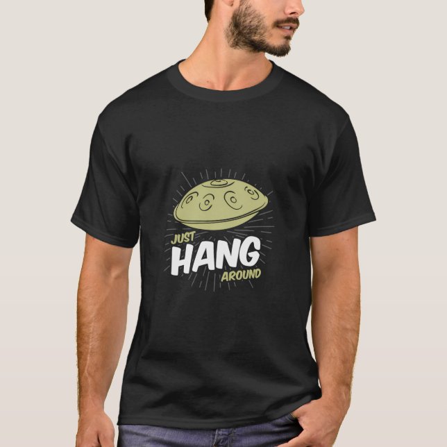 Handpan hängsida Music Ljud Design Premium T-Shirt (Framsida)