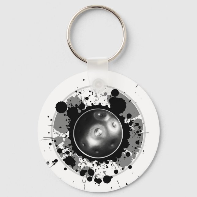 Handpan Instrument Nyckelring (Framsida)