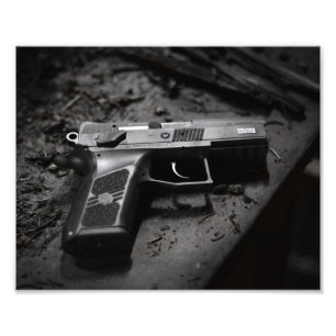 Handpistol (10 tum x 8 tum) fototryck