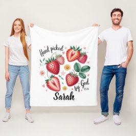 Handplockad av Gud Johannes 15:16 Fleecefilt