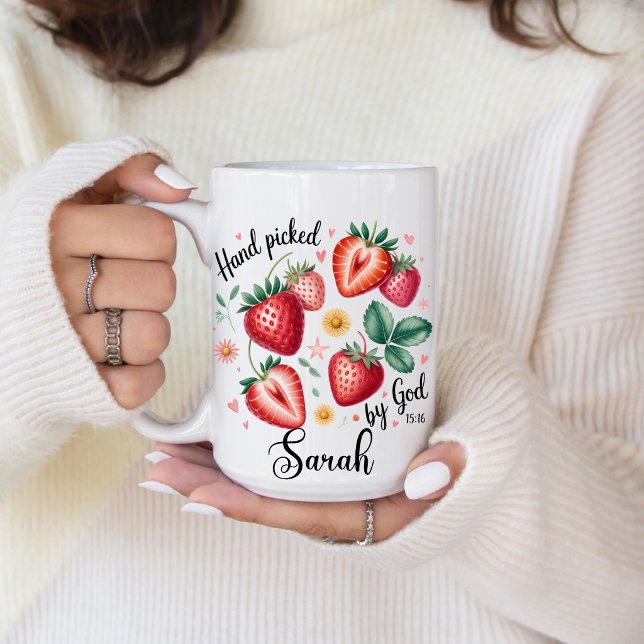 Handplockad av Gud Johannes 15:16 Kaffemug Kaffemugg (John 15:16 Hand Picked by God coffee mug. )
