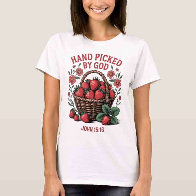 Handplockad av Gud Shirt | John 15:16 Tee (Framsida)