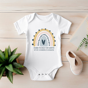 Handplockad för jorden av min morfar i himlen t shirt