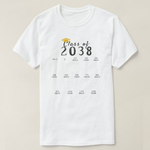 Handprint Studenten, klass 2038, tillväxt med mig T Shirt