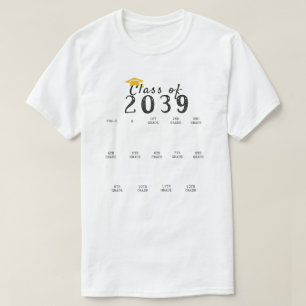 Handprint Studenten, klass 2039, tillväxt med mig T Shirt