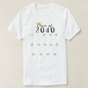 Handprint Studenten, klass 2040, tillväxt med mig T Shirt