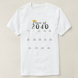 Handprint Studenten, klass 2040, tillväxt med mig T Shirt