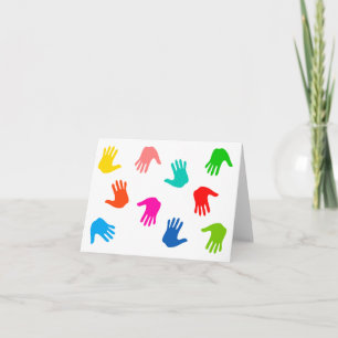 Handprints noterar kort