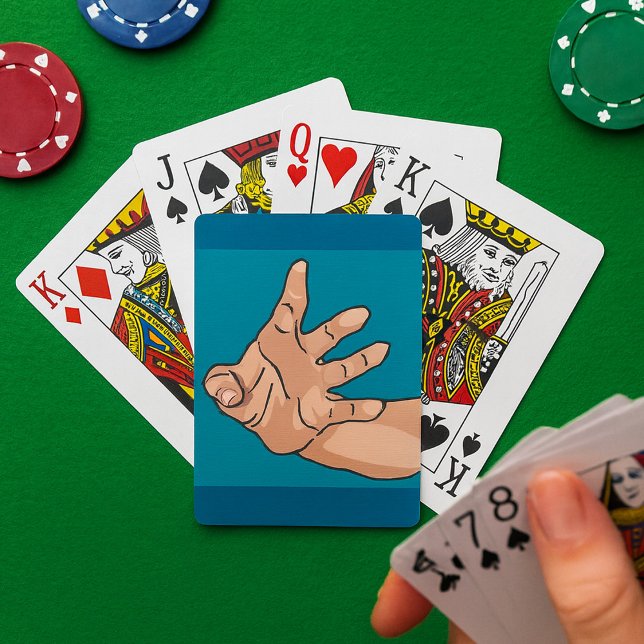 Handräckning i perspektiv casinokort (Skapare uppladdad)