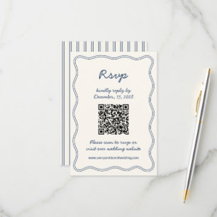 Handrita OSA kort Retro Blue Handwrite