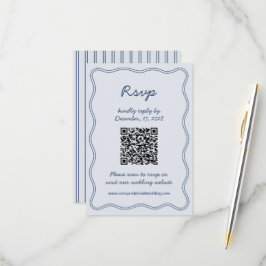 Handrita OSA kort Retro Blue Handwrite