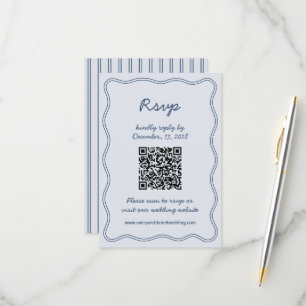Handrita OSA kort Retro Blue Handwrite
