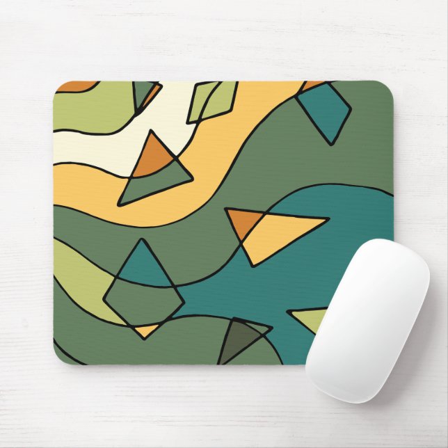 Handritad abstrakt vintage design    musmatta (Med mus)