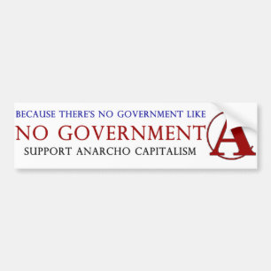 Handritad Anarko Kapitalist -Kapitalism + Anarki Bildekal