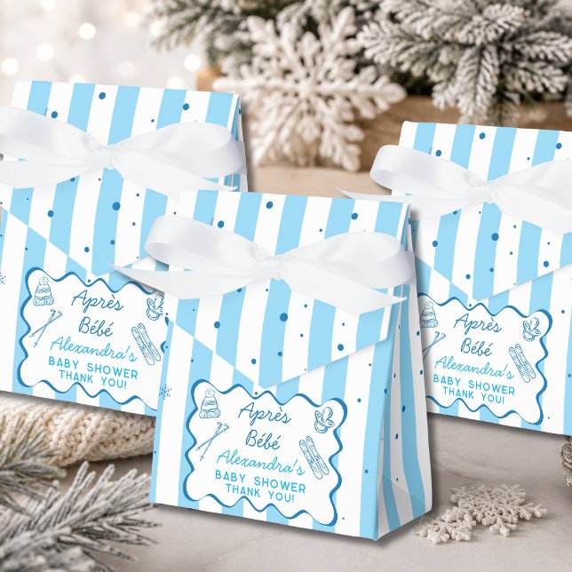 Handritad Après Bébé Après Ski Pojke Baby Shower Presentaskar (Skapare uppladdad)