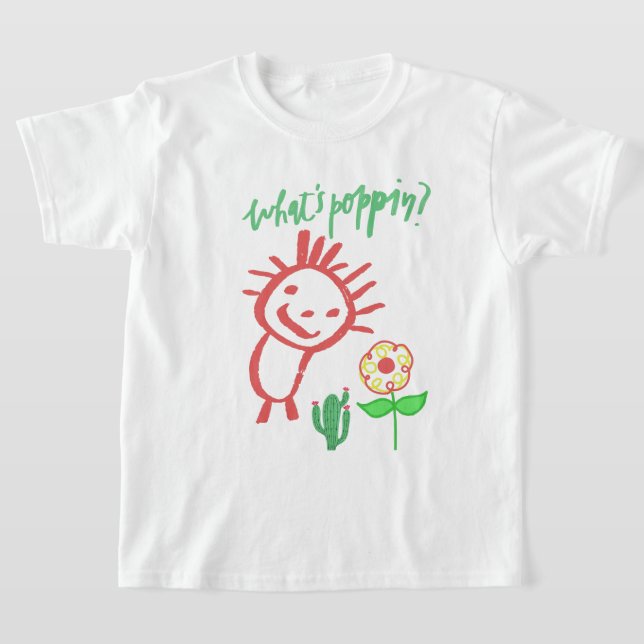 handritad baby  t shirt (Laydown)