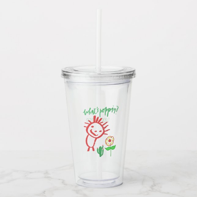 handritad baby  take away mugg (Framsida)