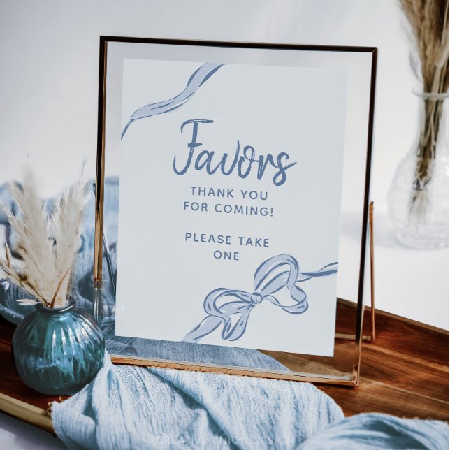 Handritad blå bandpojke Bebisbadet-favoriter Affis (Skapare uppladdad)