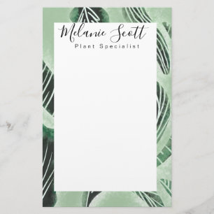 Handritad Botanisk Specialist Botanist Brevpapper