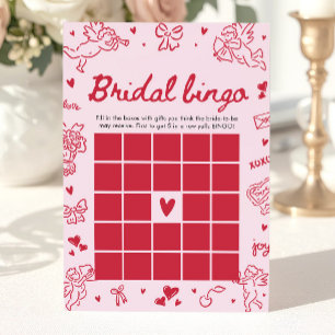 Handritad Bröllopsbingo för Brudtillställning på A Inbjudningar