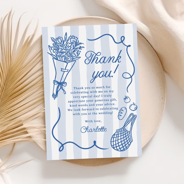 Handritad Bröllopsfest för Brud direkt från Markna Tack Kort (Skapare uppladdad)